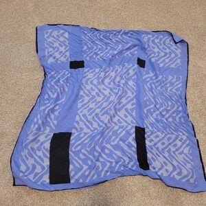 Women's Blue Large Head Scarf Size 28"x28"